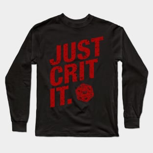 DND Just Crit It Long Sleeve T-Shirt